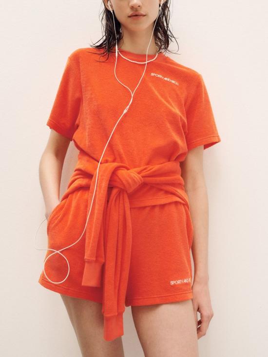  스포티앤리치 긴팔 티셔츠 CR961BK DOM - SPORTY & RICH