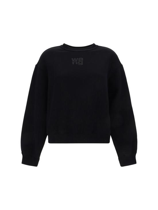 26SS 알렉산더 왕 후드 티셔츠 4CC3241508 001 BLACK