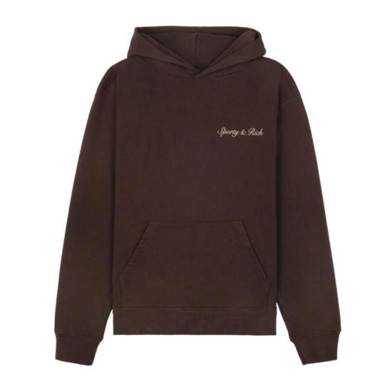  스포티앤리치 후드 티셔츠 HOAW237CH DOM