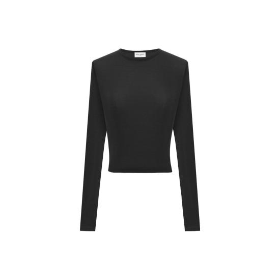  생로랑 긴팔 티셔츠 732931Y3G091000 DOM