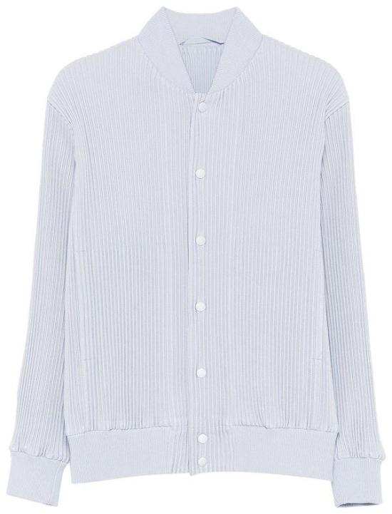  옴므 플리세 이세이 미야케 봄버 자켓 HP48FC25676 BLUE GRAY DOM