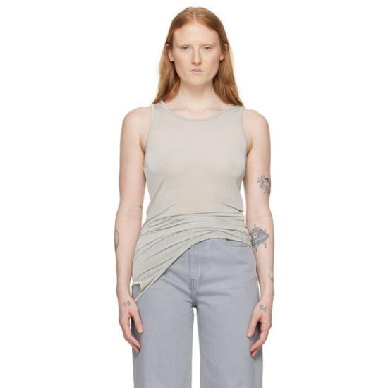  아모멘토 민소매 티셔츠 AM24SSW04TOLIGHTGREY LIGHT GREY DOM