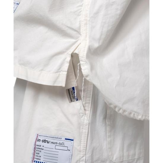  메종 미하라 야스히로 긴팔 셔츠 I12SH011 WHITE DOM - MAISON MIHARA YASUHIRO