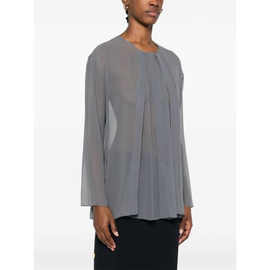 25SS 조르지오 아르마니 블라우스 TE10100 GW000818 U8083 GREY - GIORGIO ARMANI