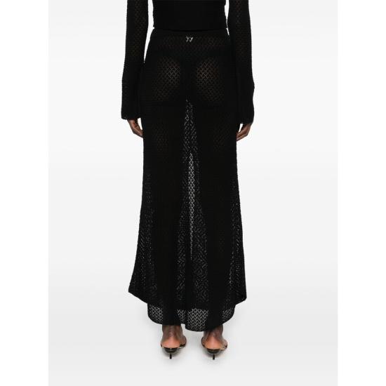 25SS 더 가먼트 롱 스커트 19081 TANZANIA 050 BLACK - THE GARMENT