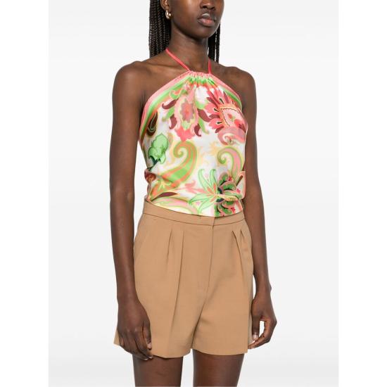 25SS 에트로 블라우스 AK686 WAXA0012 X0805 PINK GREEN - ETRO