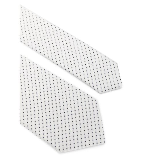 25SS 딸리아토레 넥타이 CPET06 TIE 7 WHITE BLACK - TAGLIATORE