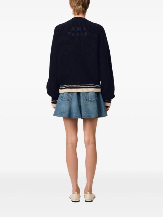  아미 스웨터 E25UKS268KN0068 navy - AMI