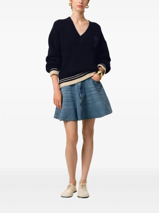  아미 스웨터 E25UKS268KN0068 navy - AMI