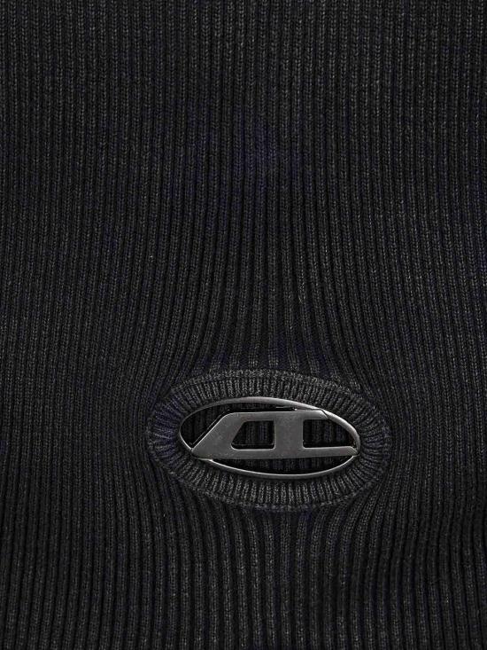 25FW 디젤 M 앵커 A 크롭 점퍼 컷아웃 로고 블랙 A148100AKBQ900 - DIESEL