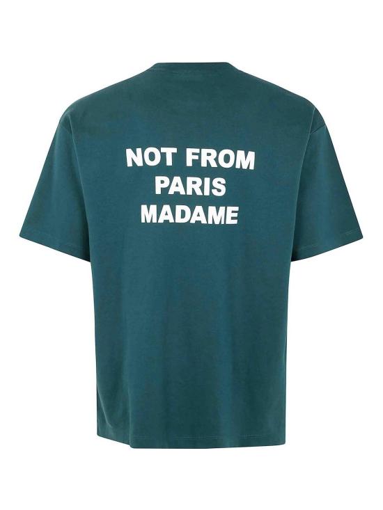 26SS 드롤드무슈 반팔 티셔츠 PERMTS203CO002DGN Green - DROLE DE MONSIEUR