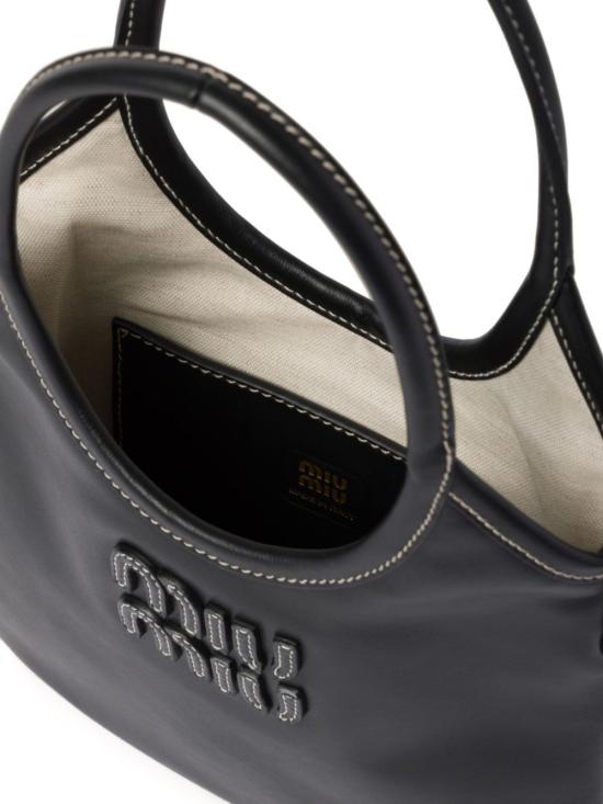  미우미우 토트백 5BA281VOLN2CRW black - MIU MIU