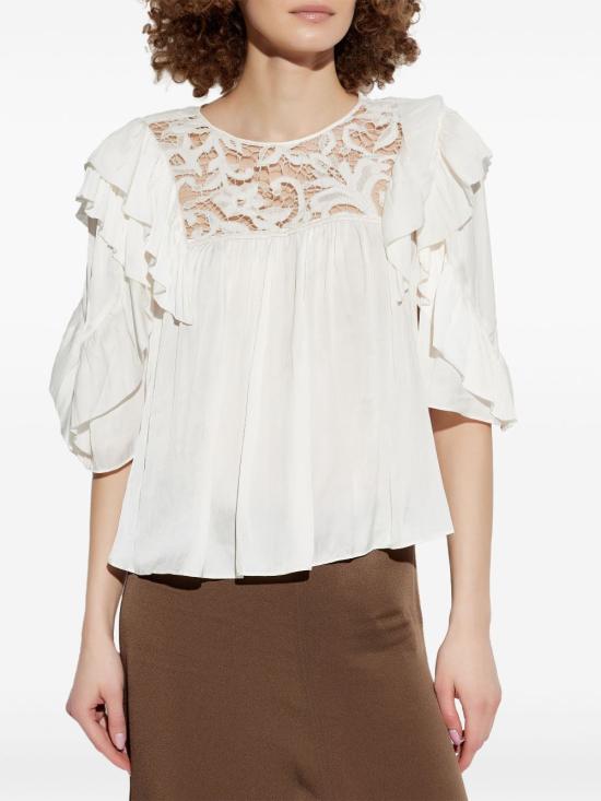  이자벨마랑 블라우스 HT0616FAC1J17I white - ISABEL MARANT