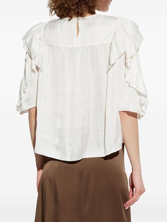  이자벨마랑 블라우스 HT0616FAC1J17I white - ISABEL MARANT