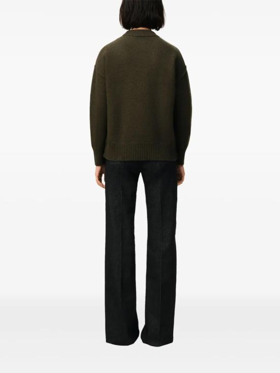  아미 스웨터 E25SPUKS018018 green - AMI