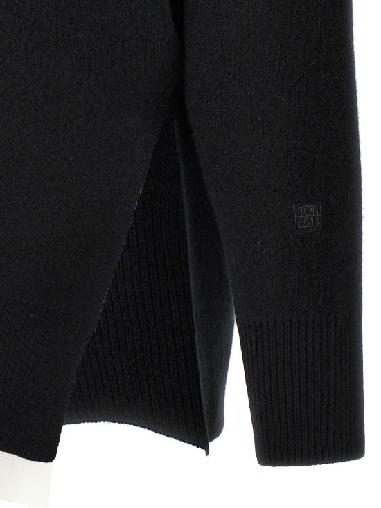  토템 / 여성 더블니트 스웨터 251WRT4626YA0132001 Black BPG - TOTEME