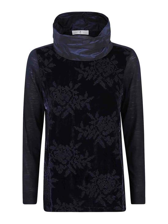  와이치 후드 티셔츠 WH01200031 Blue