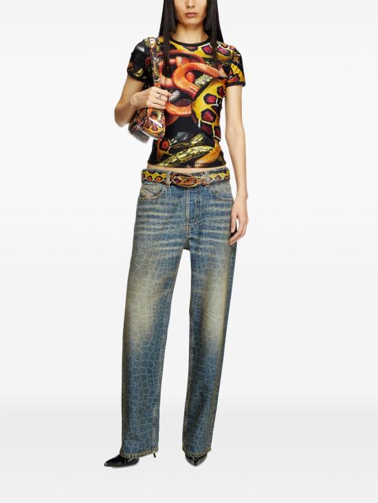  디젤 반팔 티셔츠 P014640SPBJ black - DIESEL