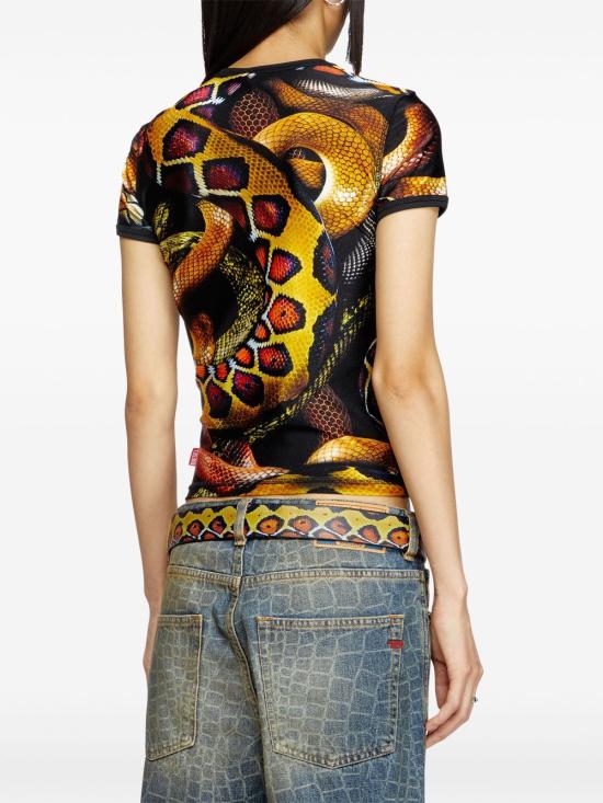  디젤 반팔 티셔츠 P014640SPBJ black - DIESEL