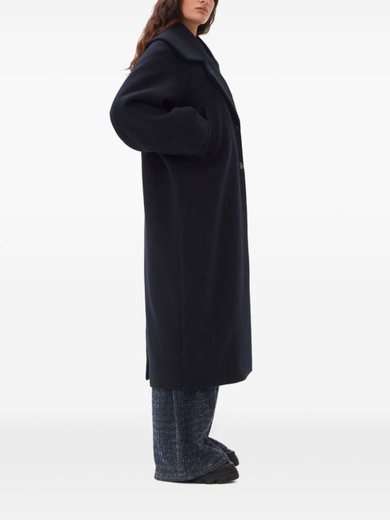  가니 코트 F9573 midnight blue - GANNI