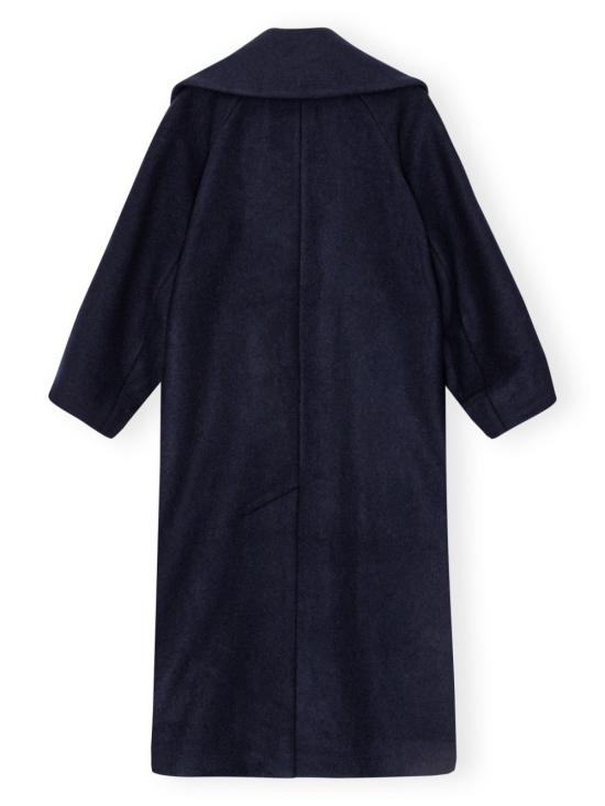  가니 코트 F9573 midnight blue - GANNI