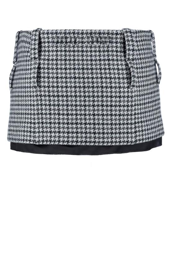 24FW 미우미우 숏 스커트 MG1853 13JJ F0BD9 GREY - MIU MIU