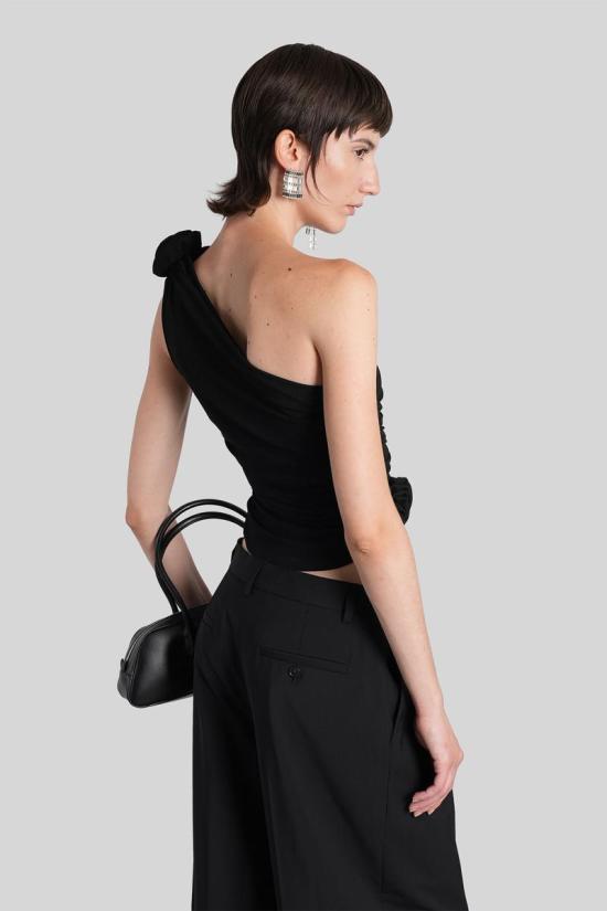 25FW 마그다뷰트림 민소매 티셔츠 410620 193423 Black - MAGDA BUTRYM