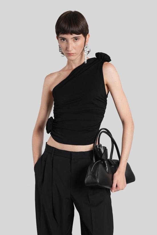 25FW 마그다뷰트림 민소매 티셔츠 410620 193423 Black