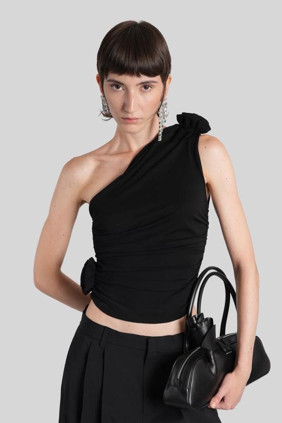 25FW 마그다뷰트림 민소매 티셔츠 410620 193423 Black - MAGDA BUTRYM