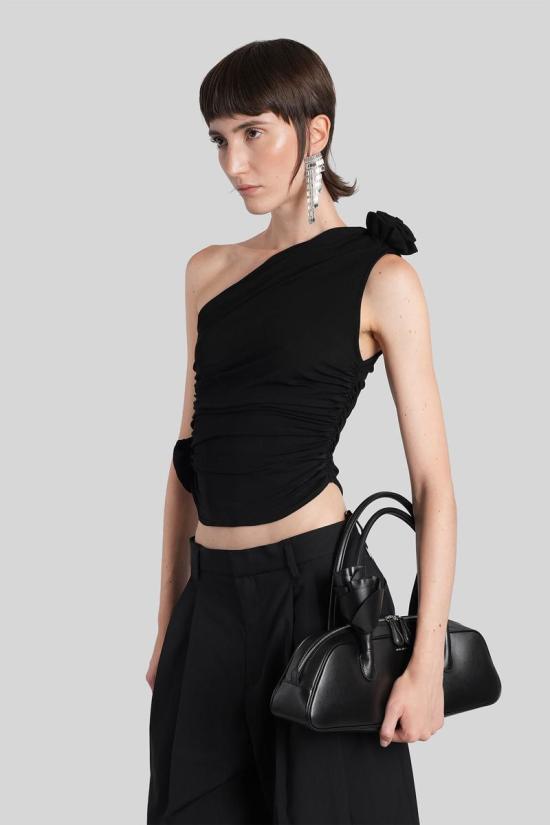 25FW 마그다뷰트림 민소매 티셔츠 410620 193423 Black - MAGDA BUTRYM