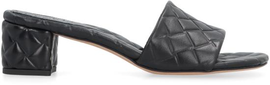 24SS 보테가베네타 뮬/슬리퍼 778164V3RS0 1000 Black - BOTTEGA VENETA