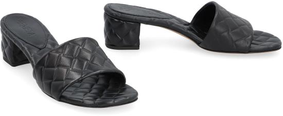 24SS 보테가베네타 뮬/슬리퍼 778164V3RS0 1000 Black - BOTTEGA VENETA
