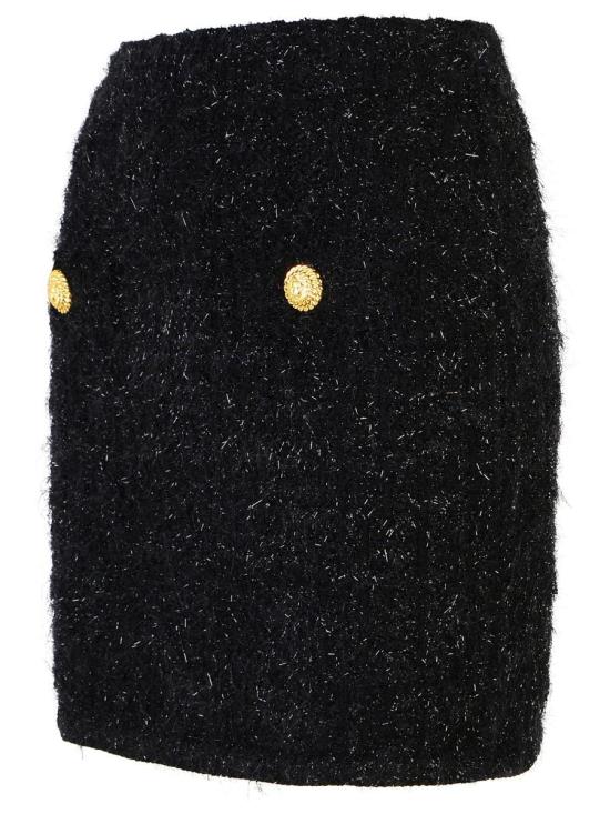 24FW 발망 스커트 DF1LB015KG430PA Black - BALMAIN