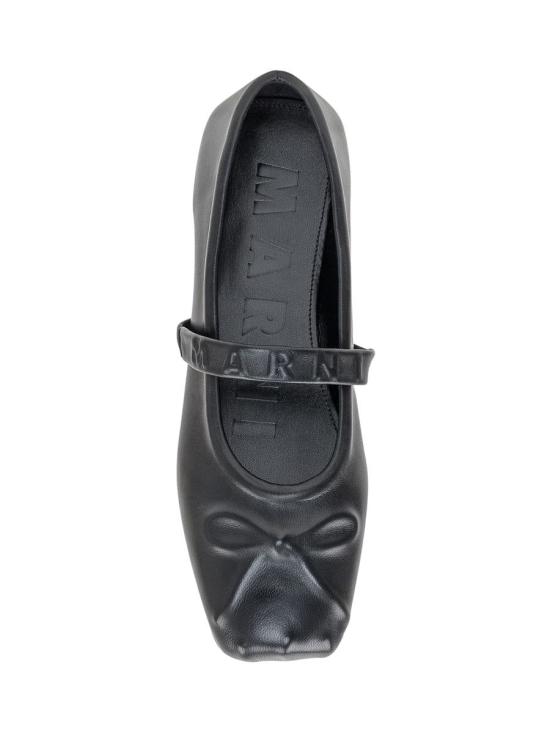 25FW 마르니 플랫 슈즈 MJMS007700P3628 00N99 Black - MARNI