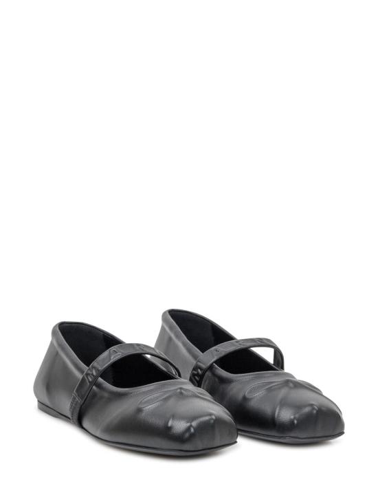 25FW 마르니 플랫 슈즈 MJMS007700P3628 00N99 Black - MARNI