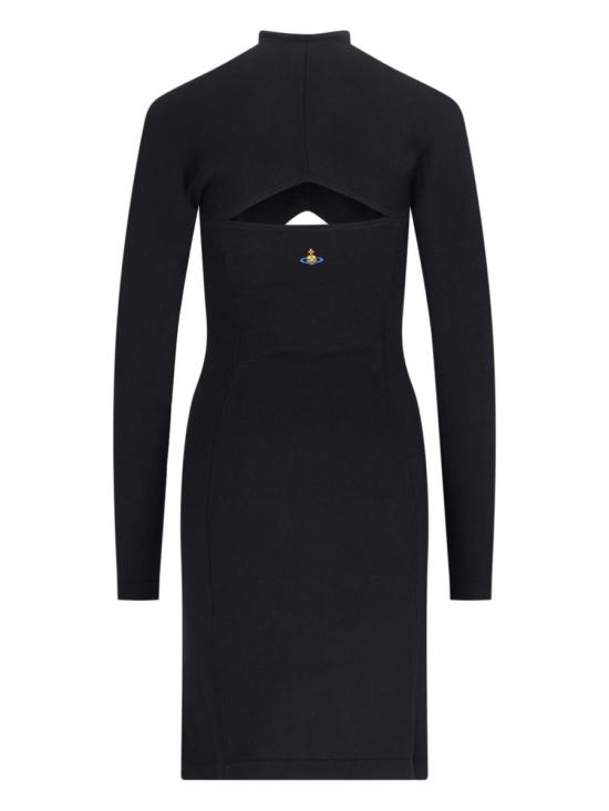 24FW 비비안웨스트우드 미디 원피스 1801001D Y002MN401 Black - VIVIENNE WESTWOOD