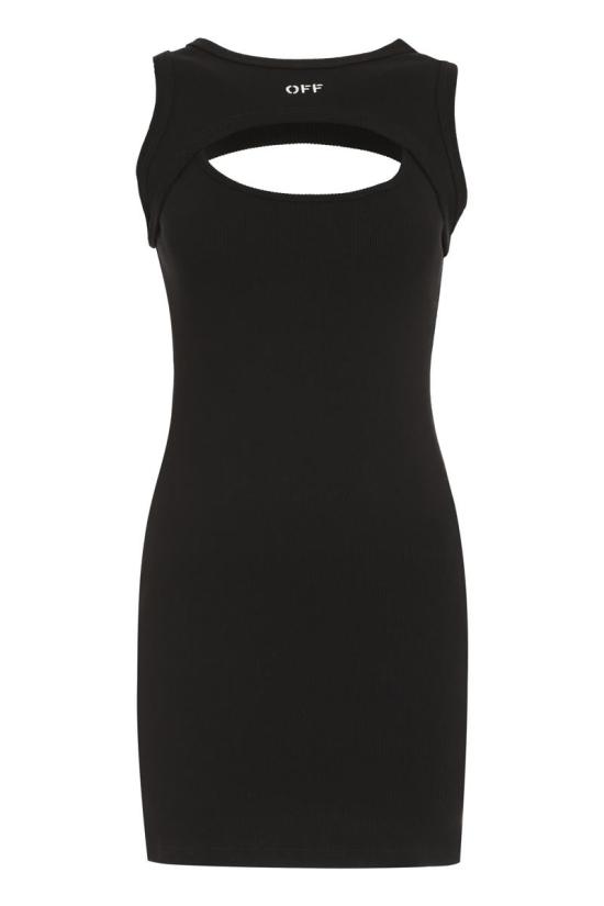  오프화이트 숏 원피스 OWDB496C99JER001 1001 Black