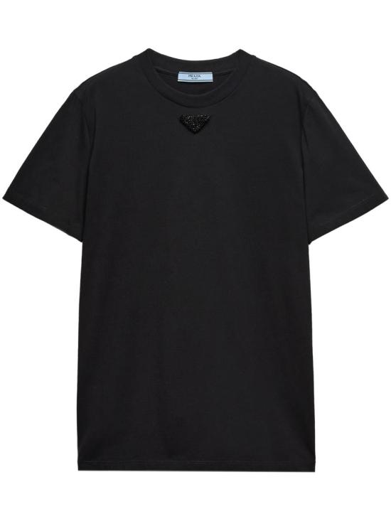 25SS 프라다 반팔 티셔츠 35838RS16216DV F0002 NERO Black