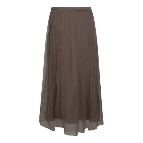 25SS 브루넬로 쿠치넬리 숏 스커트 MF940G3375C2925 BROWN - BRUNELLO CUCINELLI