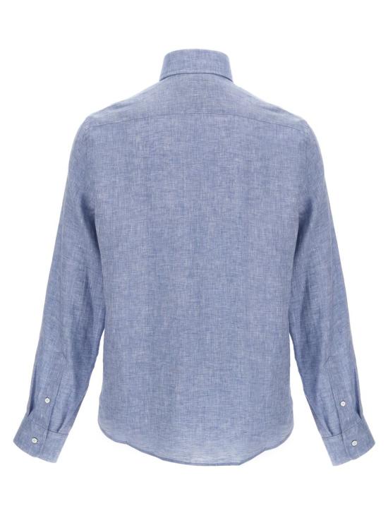 25SS 브루넬로 쿠치넬리 긴팔 셔츠 MM6840627C108 BLUE - BRUNELLO CUCINELLI