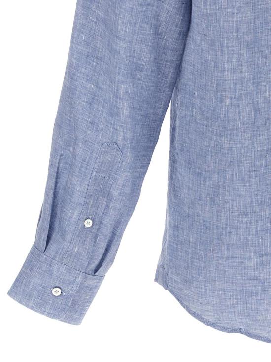 25SS 브루넬로 쿠치넬리 긴팔 셔츠 MM6840627C108 BLUE - BRUNELLO CUCINELLI