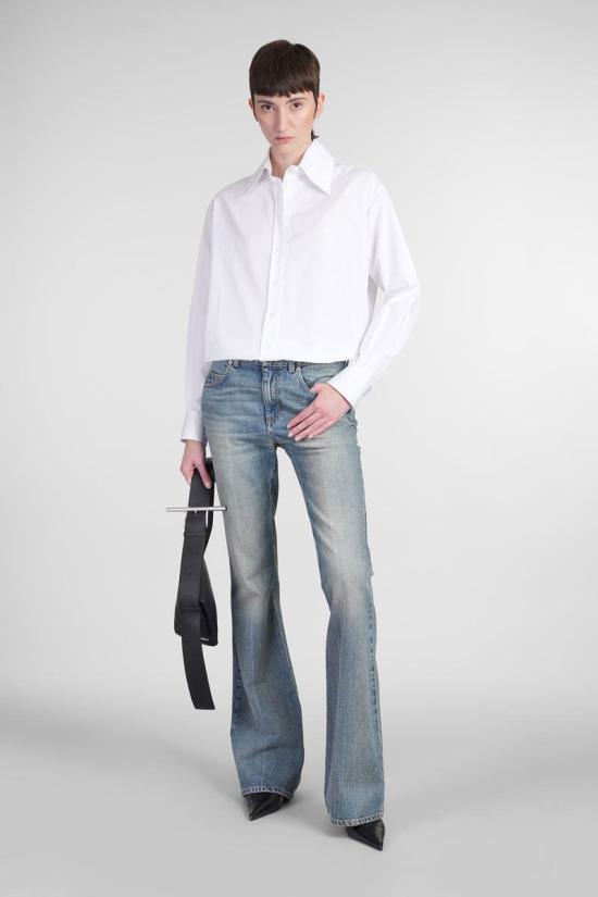 25SS 알렉산더 맥퀸 블라우스 410995 818362QAAAD WHITE - ALEXANDER MCQUEEN