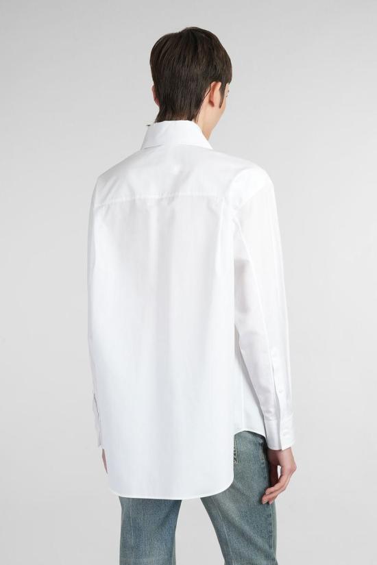 25SS 알렉산더 맥퀸 블라우스 410995 818362QAAAD WHITE - ALEXANDER MCQUEEN