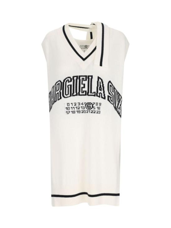 25SS MM6 메종마르지엘라 숏 원피스 S52DA0060 M13085 101 WHITE