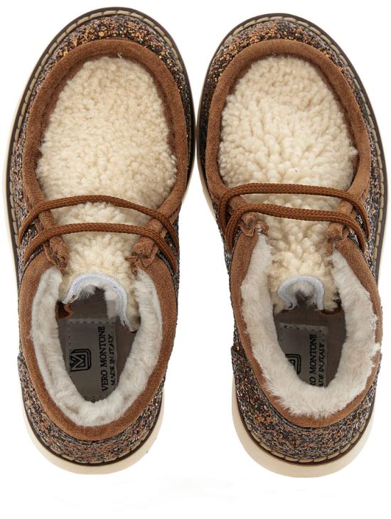 24FW [주니어] 모나리자 레이스업 슈즈 87D015 4F29 G006 Brown - MONNALISA