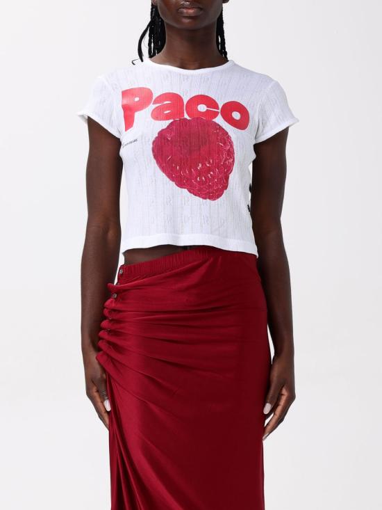 25SS 파코라반 반팔 티셔츠 25PJTE003CO0557 P100 White