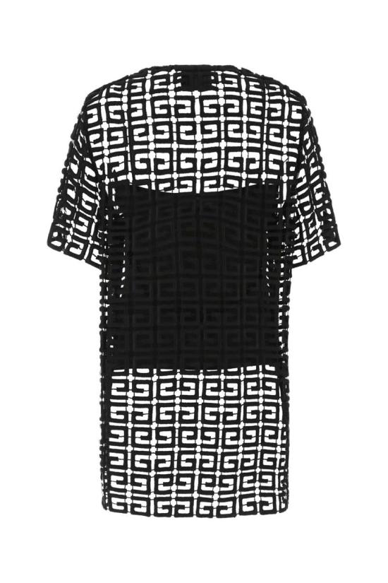  지방시 올오버 4G 자수 블라우스 BW60WH20C3 001 Black - GIVENCHY