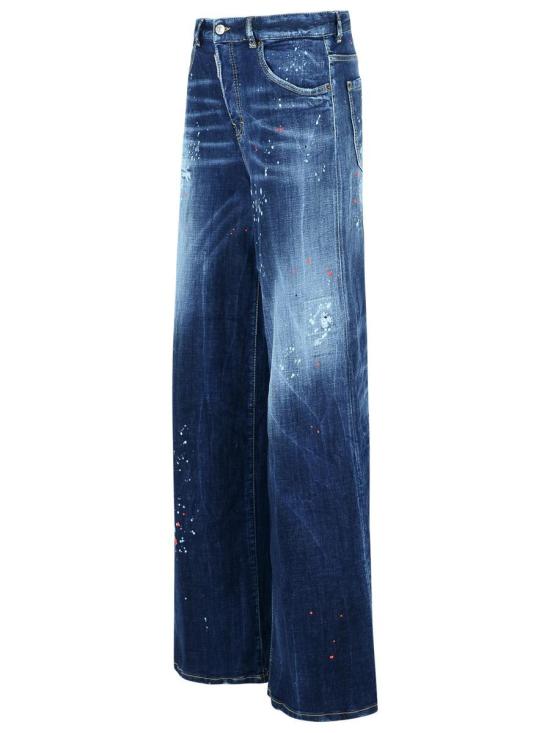  디스퀘어드2 스트레이트 팬츠 S75LB1010S30664 470 NAVY BLUE - DSQUARED2