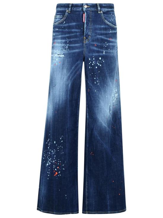  디스퀘어드2 스트레이트 팬츠 S75LB1010S30664 470 NAVY BLUE