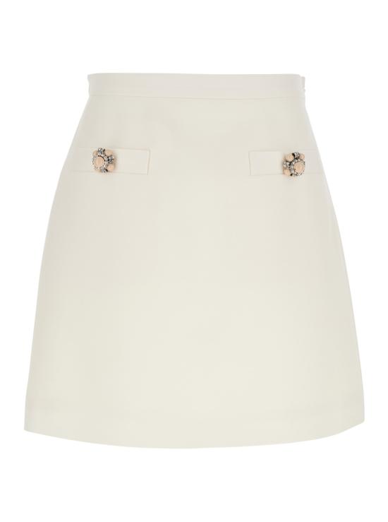 25SS 발렌티노 가라바니 숏 스커트 6B3RACH71CFA03 White